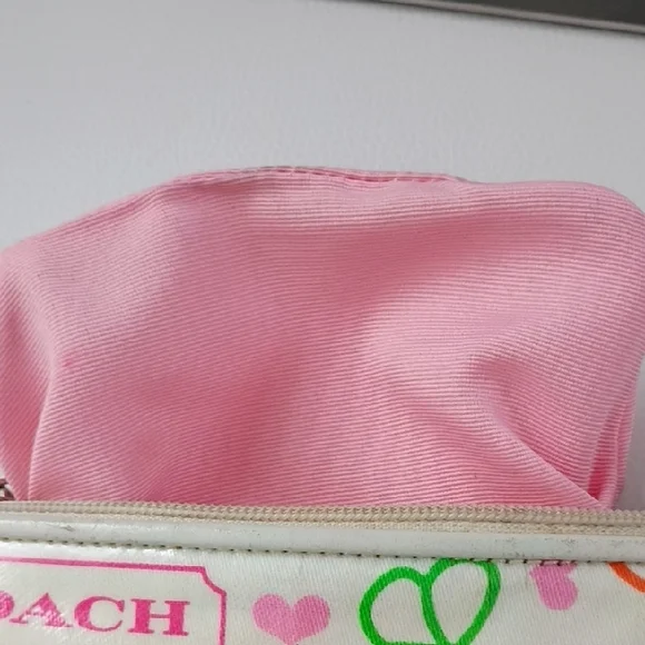 Coach Colorful Logo Wristlet *GUC* Comes With Coach Dust Bag - Picture 7 of 10